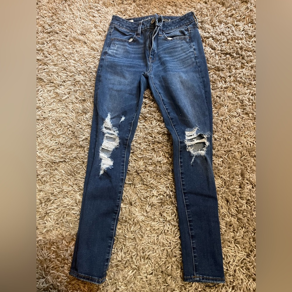 American Eagle High rise jeggings size 2 short